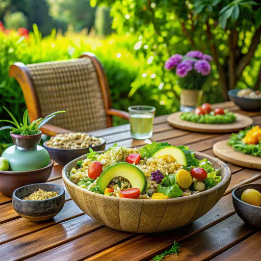 मुग्ध जई और एवोकाडो सलाद