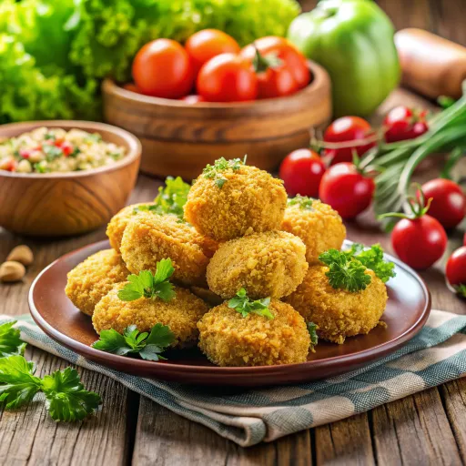 भुने हुए बाजरा और मिक्स्ड वेजिटेबल क्रॉकट्स